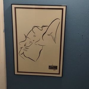 Ty Wilson framed and matted